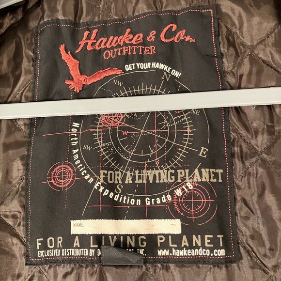 Hawke & Co Outfitter Women’s Faux Leather Jacket Black Size 14/16 XL Moto Biker - Picture 8 of 13